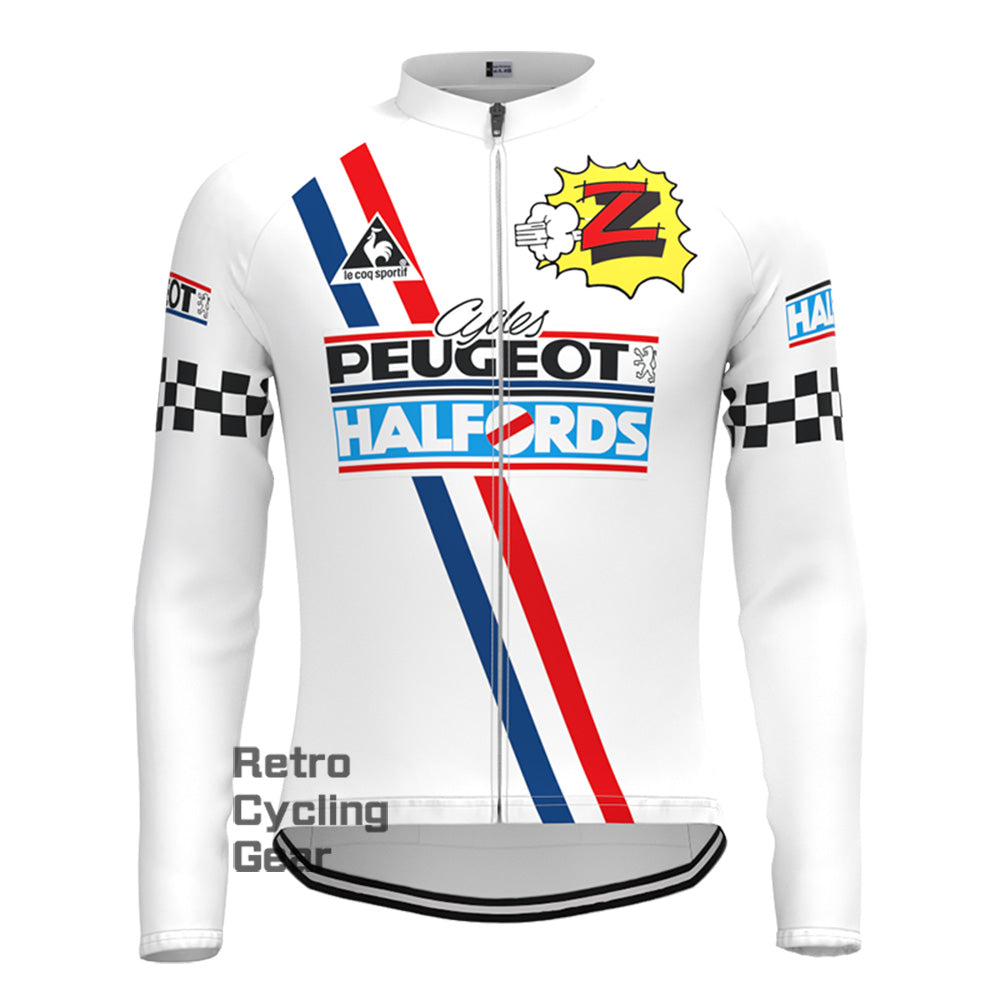 PEUGEOT Halfords Retro Short Sleeve Cycling Kits