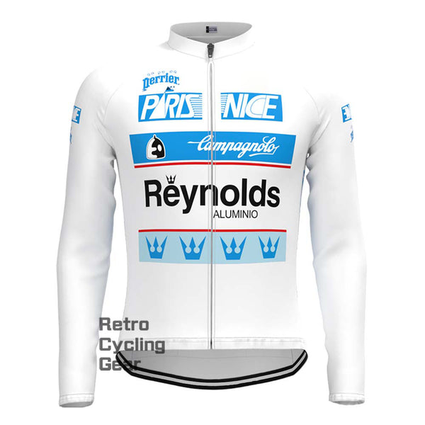 white Reynolds Retro Long Sleeve Jersey