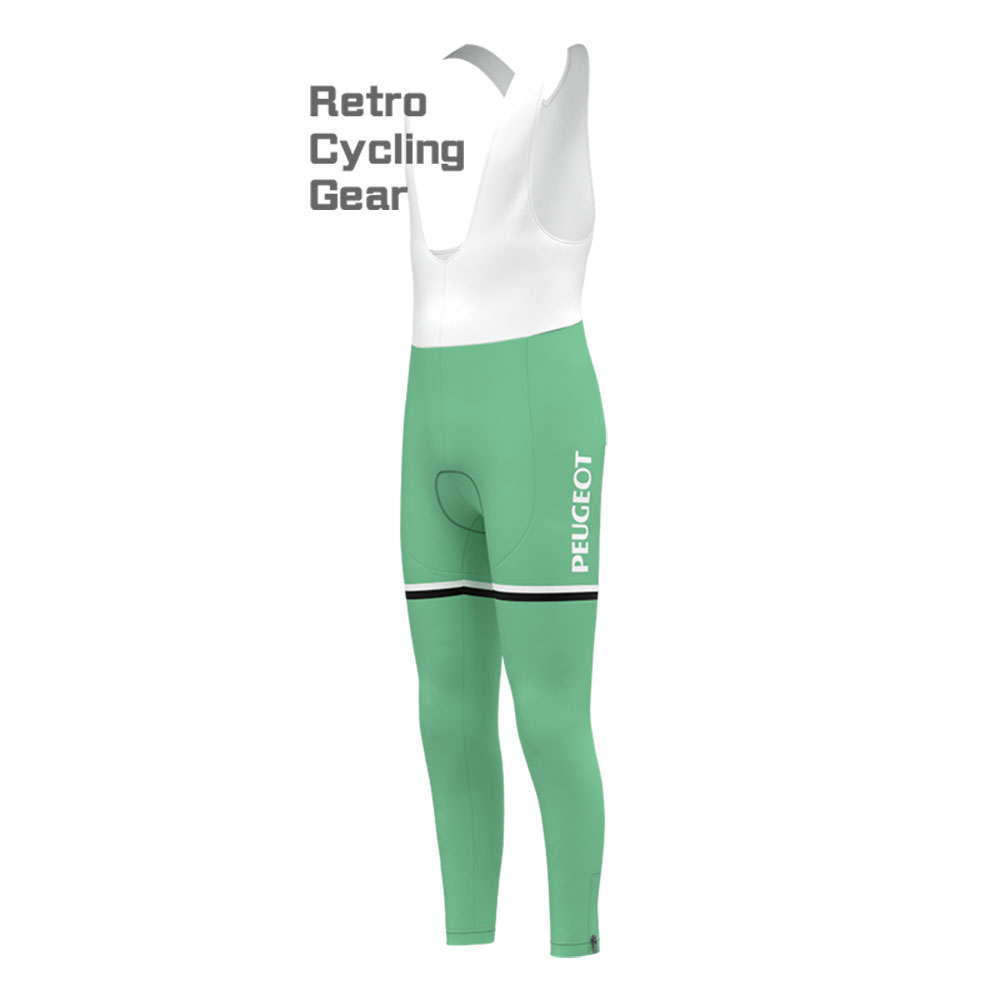 Green PEUGEOT Retro Short Sleeve Cycling Kits