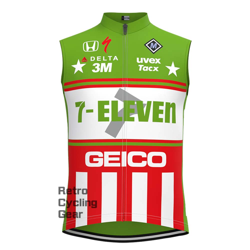 7-ELEVEN Green Retro Short Sleeve Cycling Kits