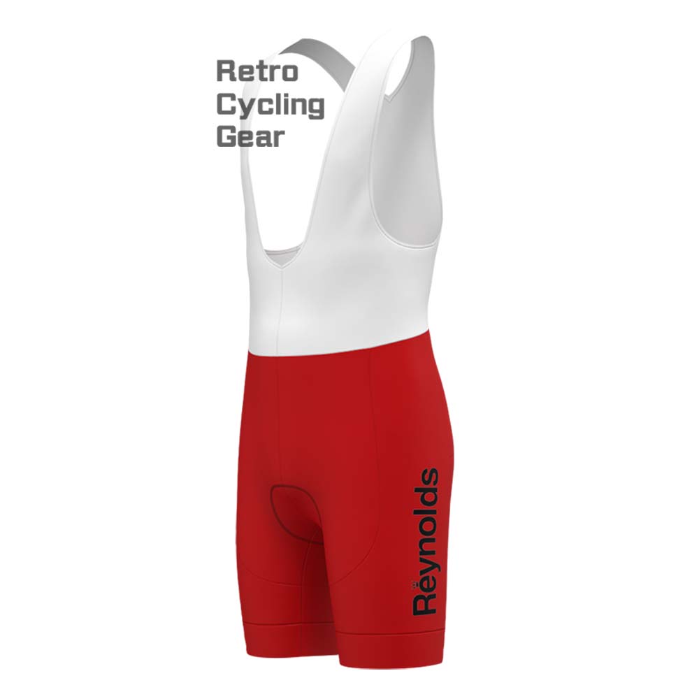 Red Reynolds Retro Bib Cycling Shorts