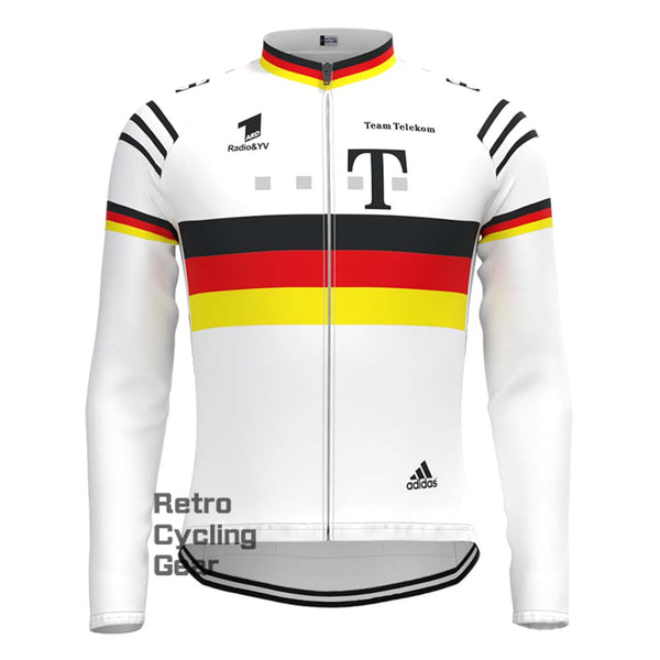 T white Retro Long Sleeve Jersey