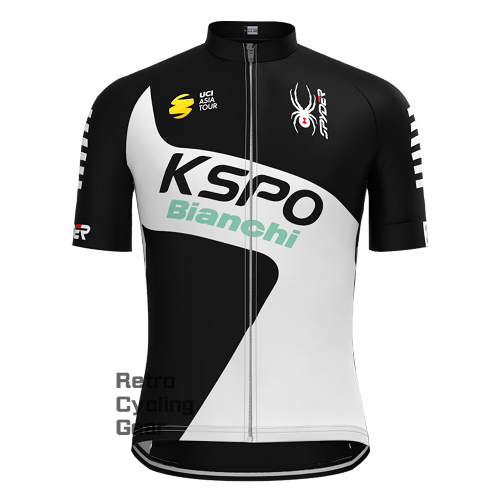 KSPO Bianchi Retro Short Sleeve Cycling Kits