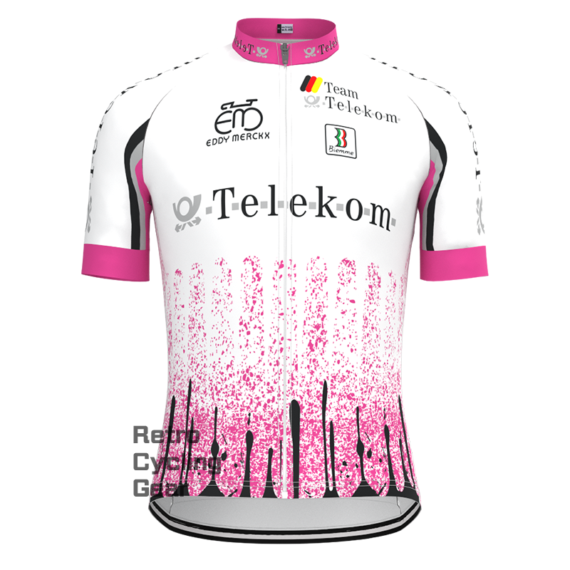 1990s Telekom Retro Short Sleeve Cycling Kits