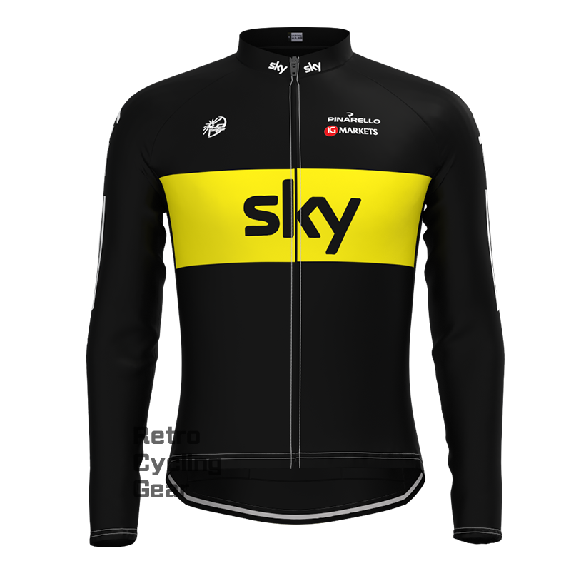 2015 sky Retro Long Sleeve Jersey