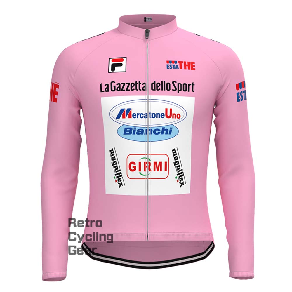 Mercatone uno bianchi Retro Long Sleeve Jersey