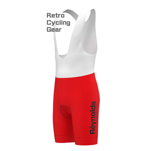 1980s red Reynolds Retro Bib Cycling Shorts