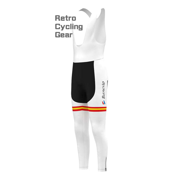 White Banesto Retro Bib Cycling Pants