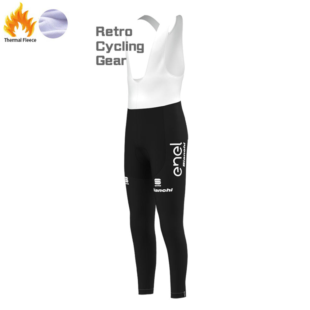 Enel  Bianchi Fleece Cycling Bib Pants