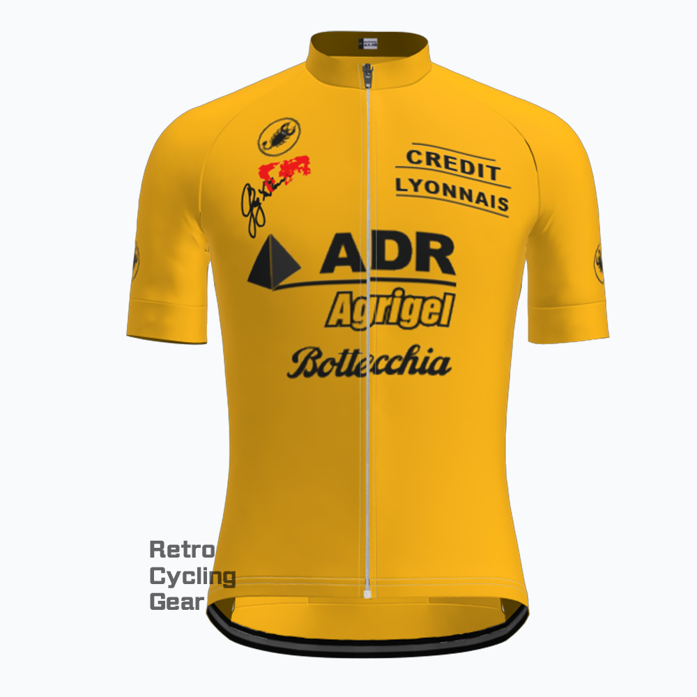 Yellow-ADR Retro Long Sleeve Cycling Kits