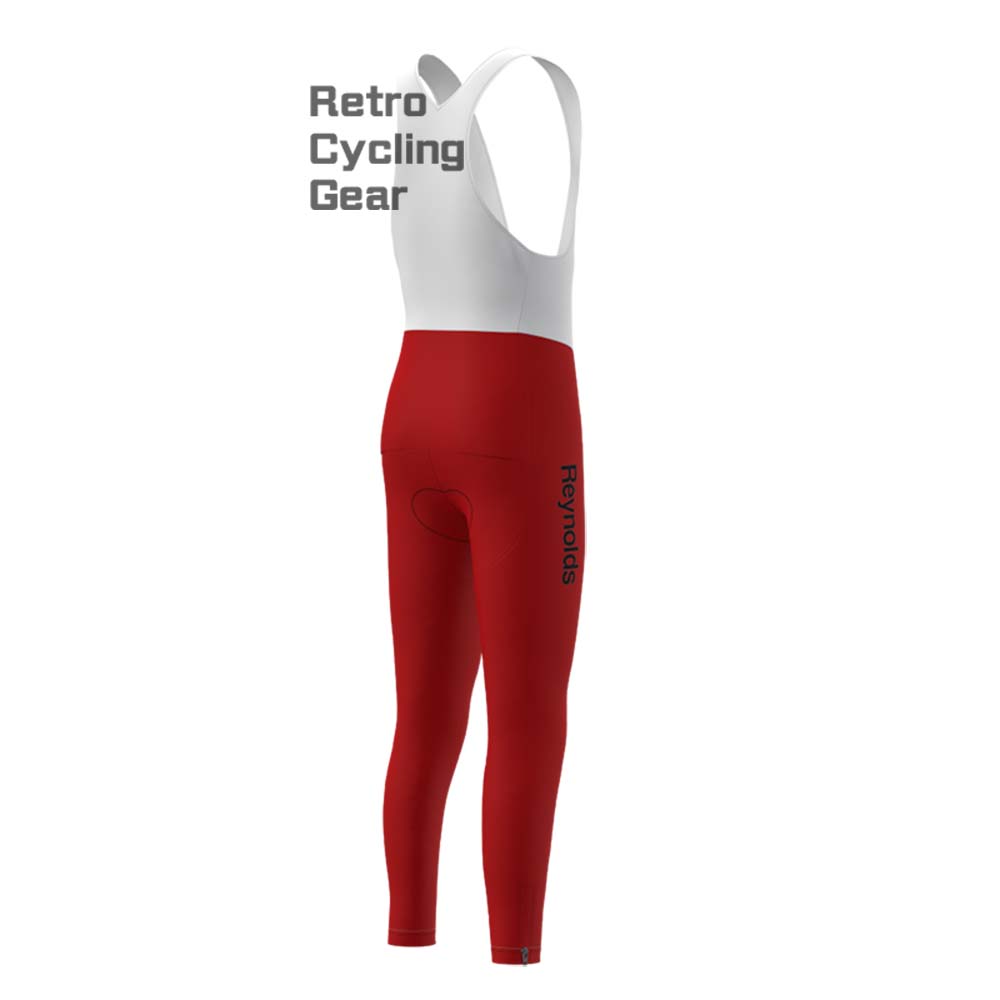 Red Reynolds Retro Bib Cycling Pants