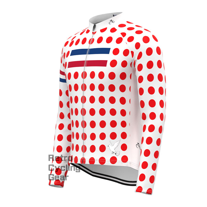 Red dot Fleece Long Sleeve Jersey