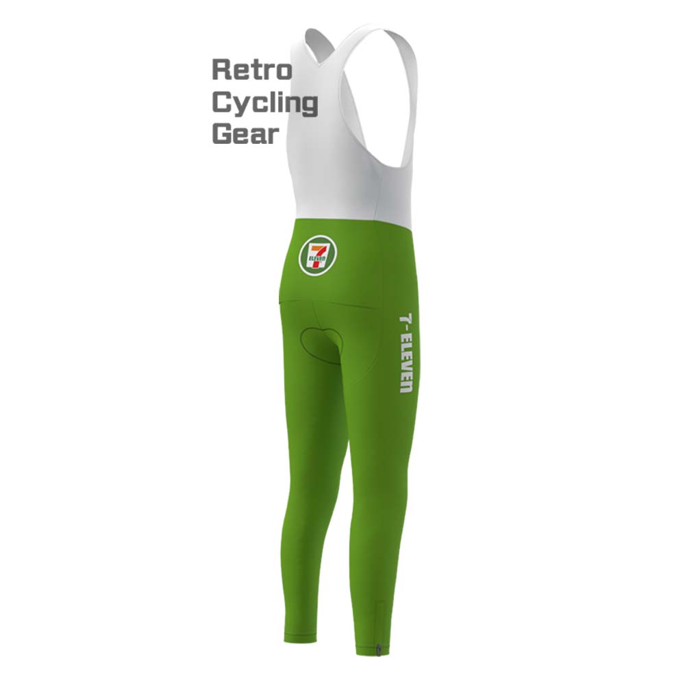 7-ELEVEN Green Retro Bib Cycling Pants