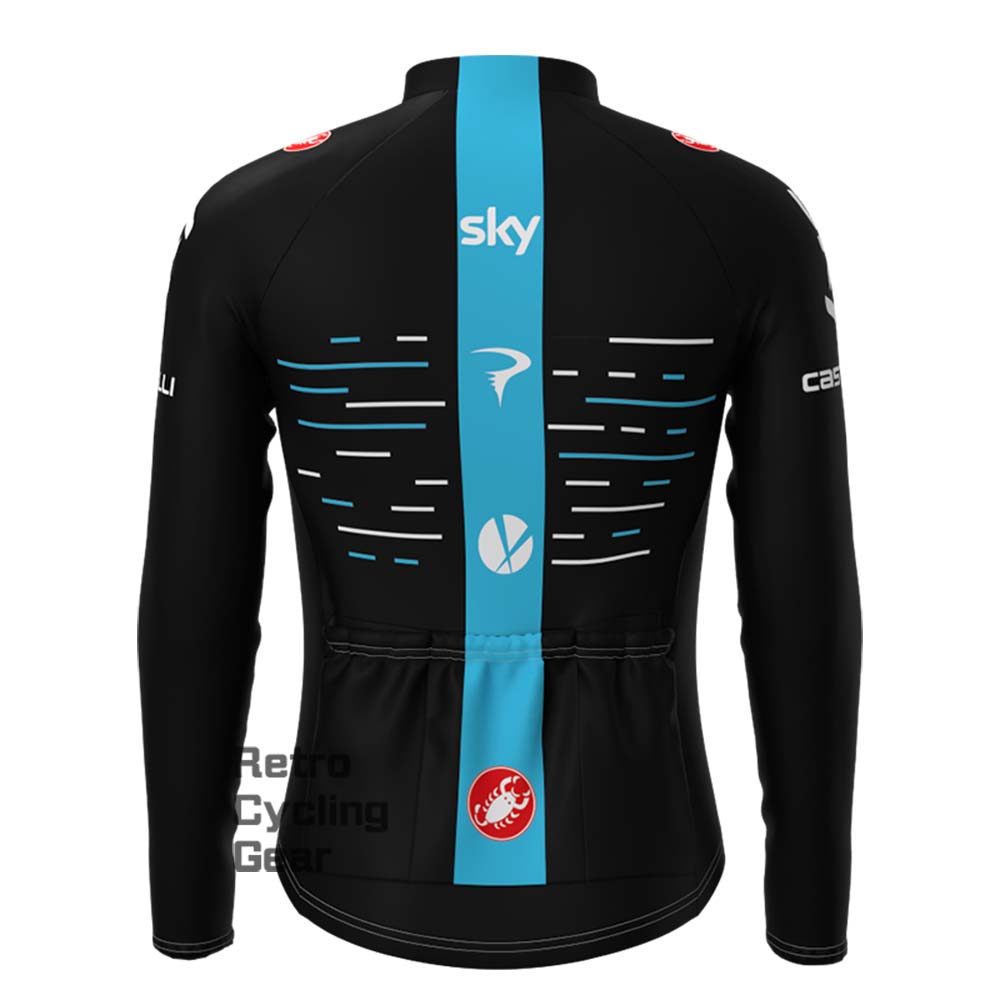 2017 black sky Retro Long Sleeve Jersey