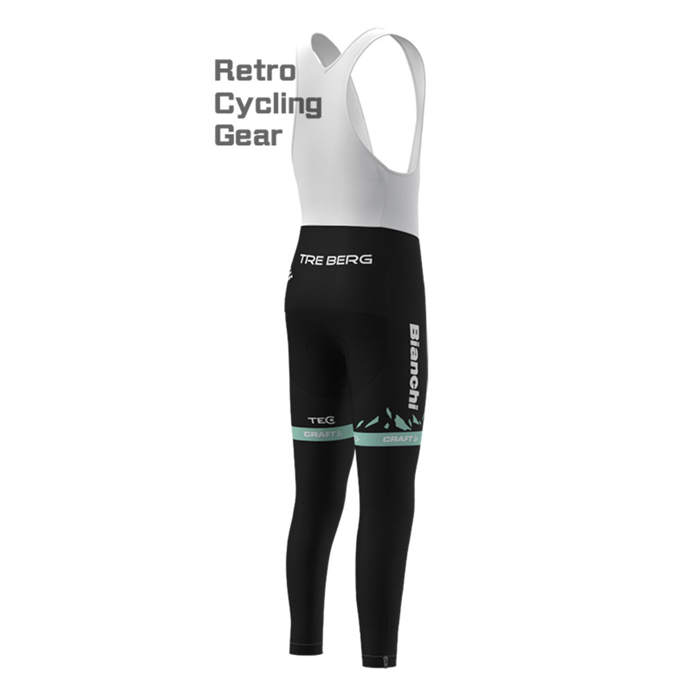 2016 Bianchi Fleece Retro Cycling Bib Pants