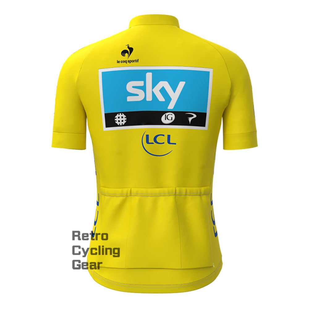 2012 yellow sky Retro Short Sleeve Cycling Kits