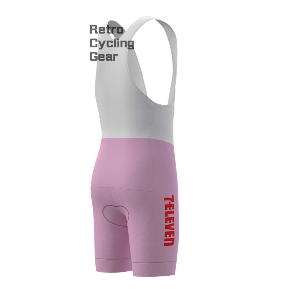 7-ELEVEN Pink Retro Short Sleeve Cycling Kits