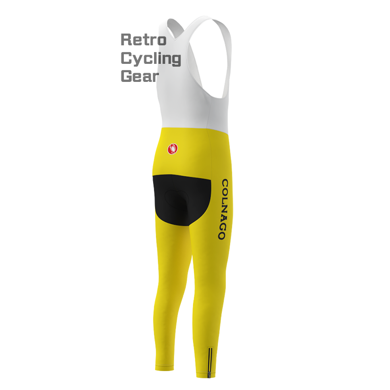 1983 del tongo Fleece Retro Cycling Bib Pants