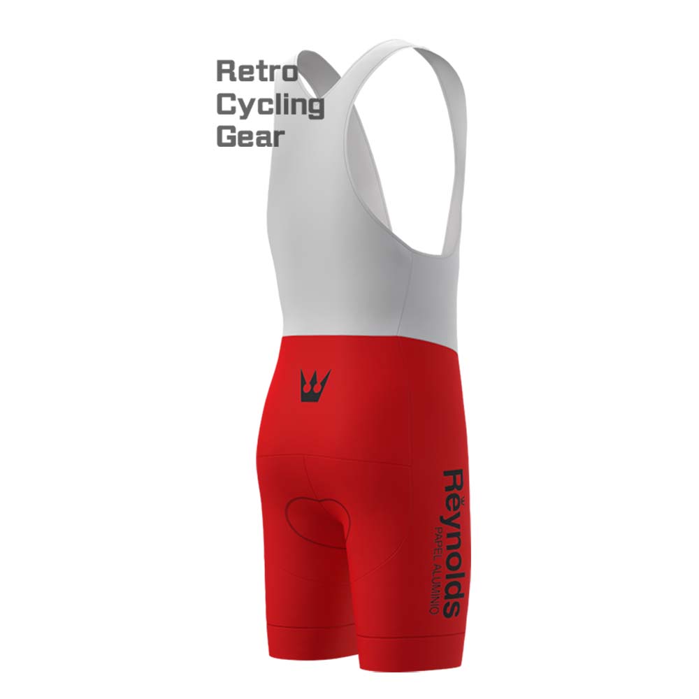 1980s red Reynolds Retro Bib Cycling Shorts