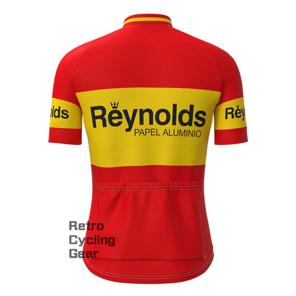 1980s red Reynolds Retro Short Sleeve Cycling Kits