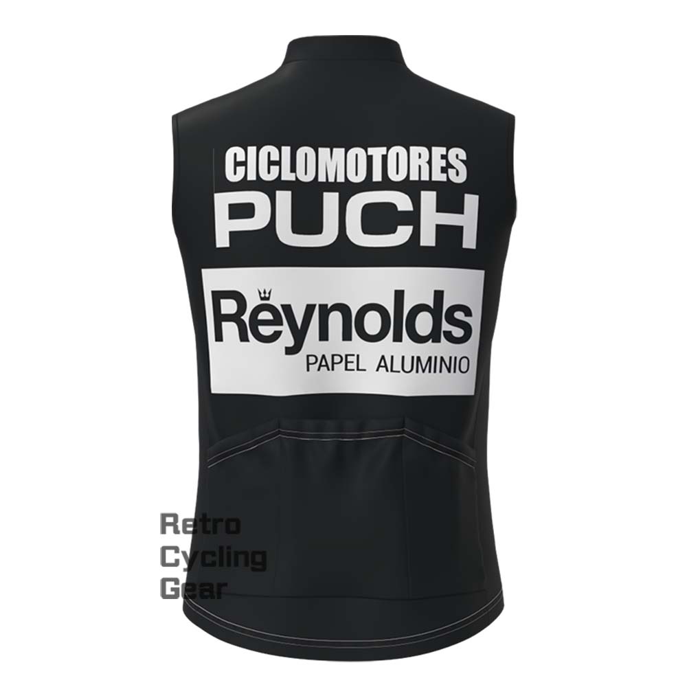 Black Reynolds Fleece Retro Cycling Vest