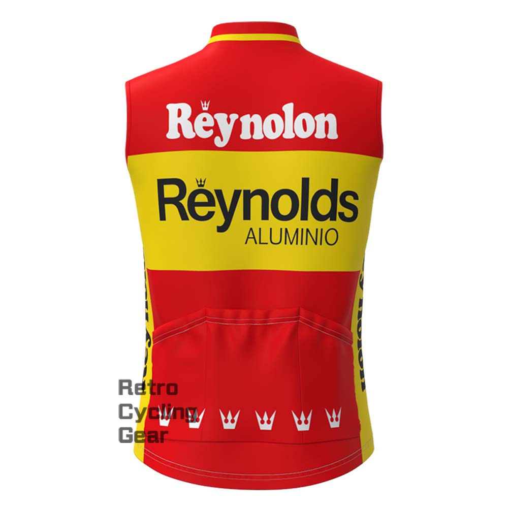 1990s Red Reynolds Fleece Retro Cycling Vest