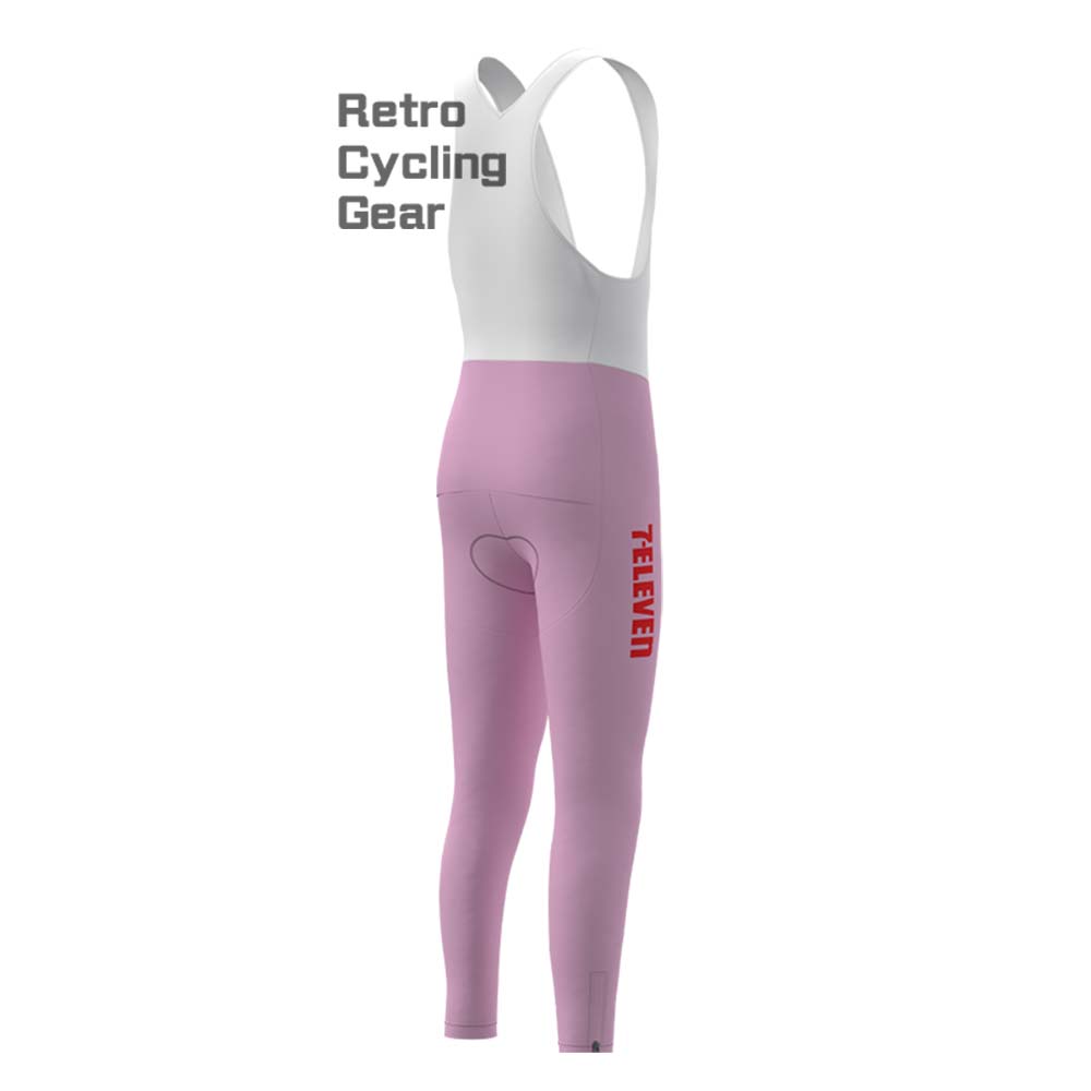 7-ELEVEN Pink Retro Long Sleeve Cycling Kits