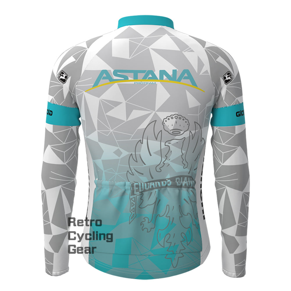 Astana Bianchi Fleece Long Sleeves Jerseys