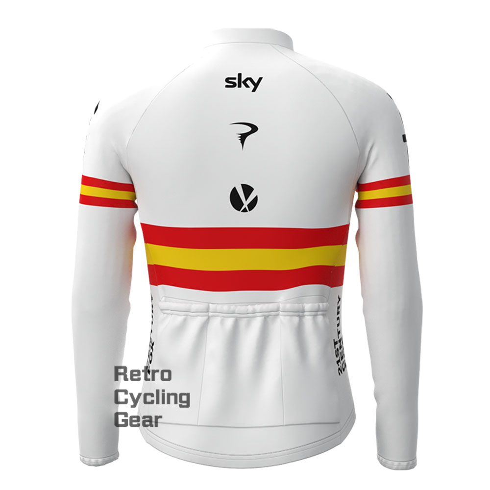 2017 sky Retro Long Sleeve Cycling Kits