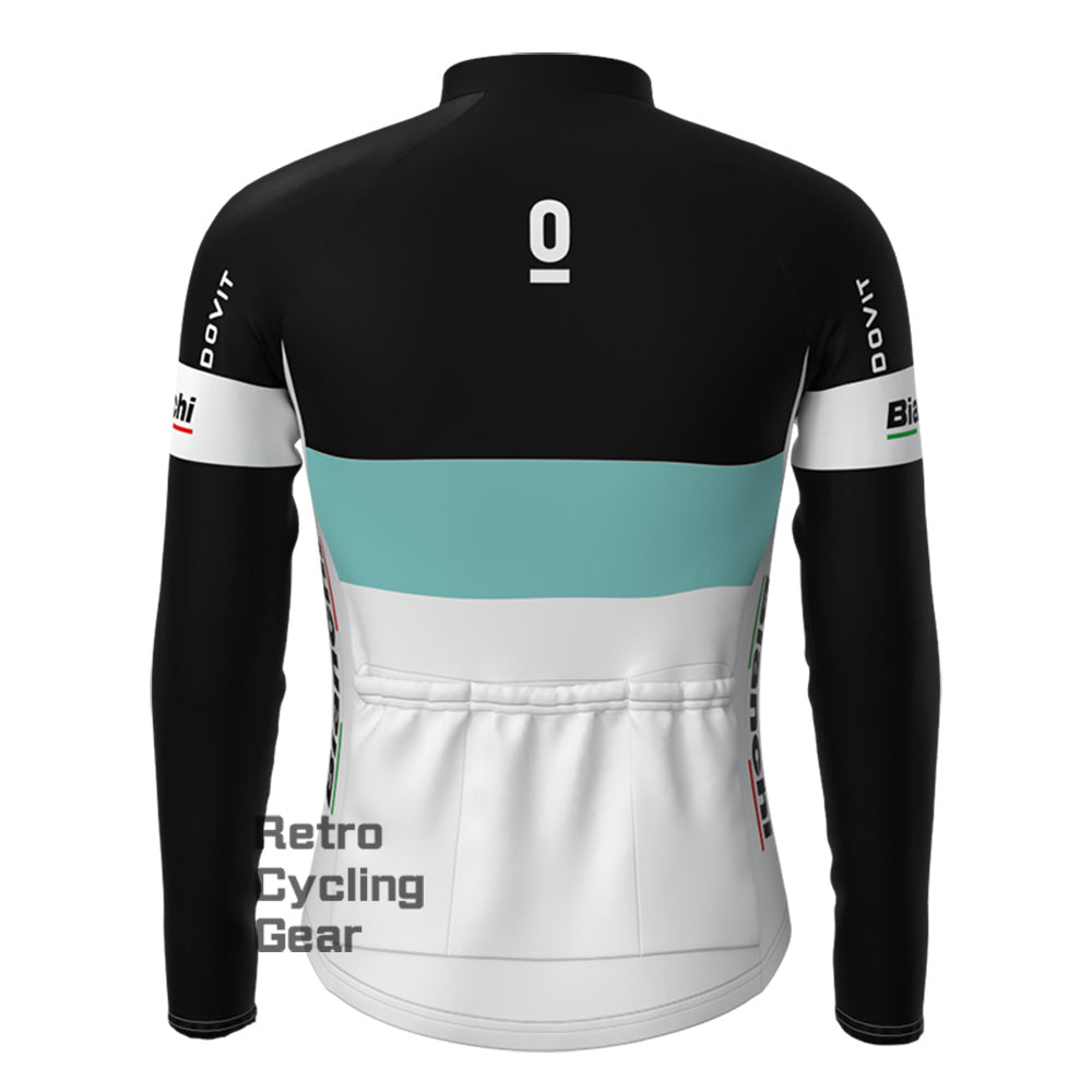 Leopard Bianchi Fleece Long Sleeves Jerseys