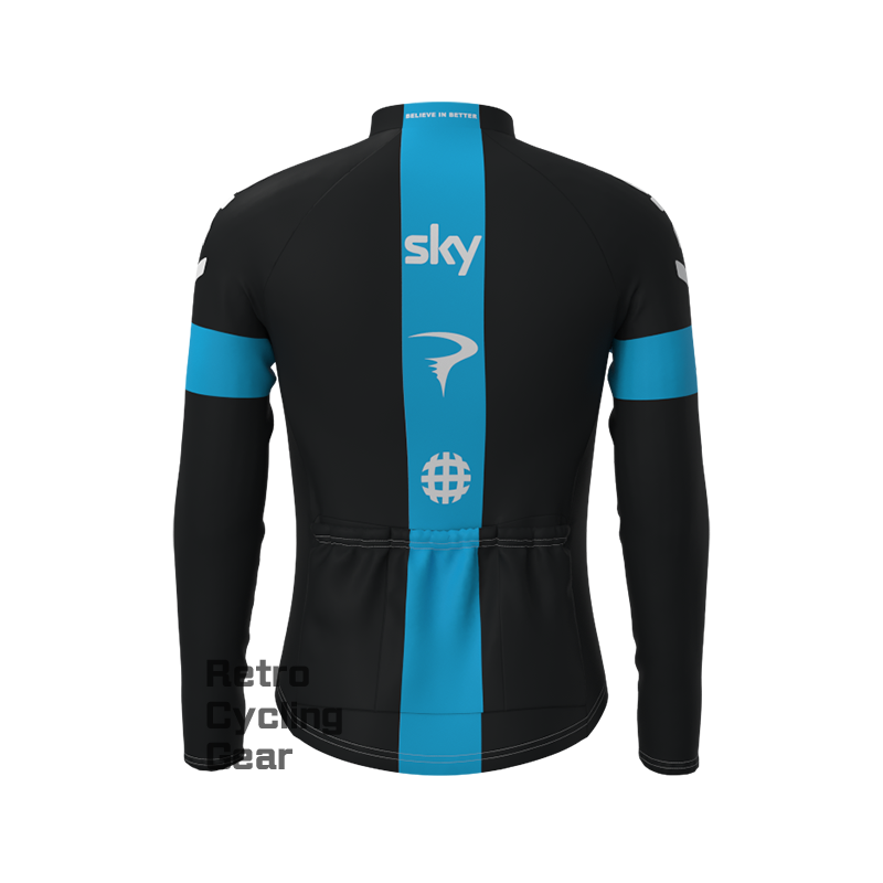 2013 sky Retro Long Sleeve Jersey