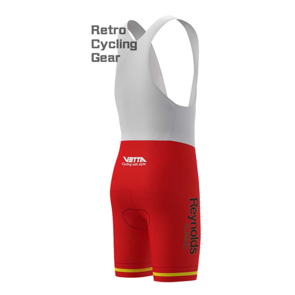 1990s Red Reynolds Retro Short Sleeve Cycling Kits