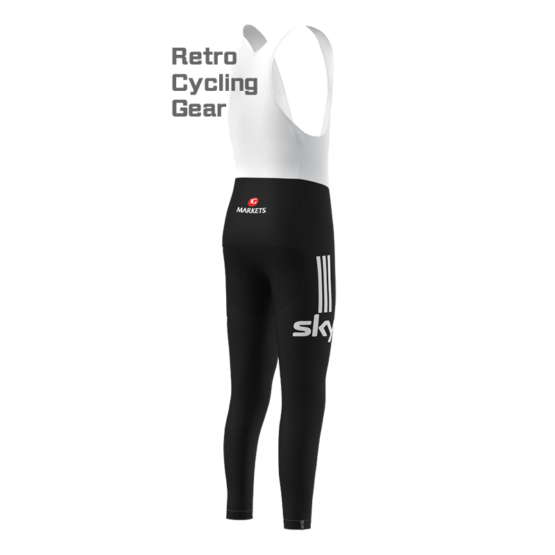 2015 sky Fleece Retro Cycling Bib Pants