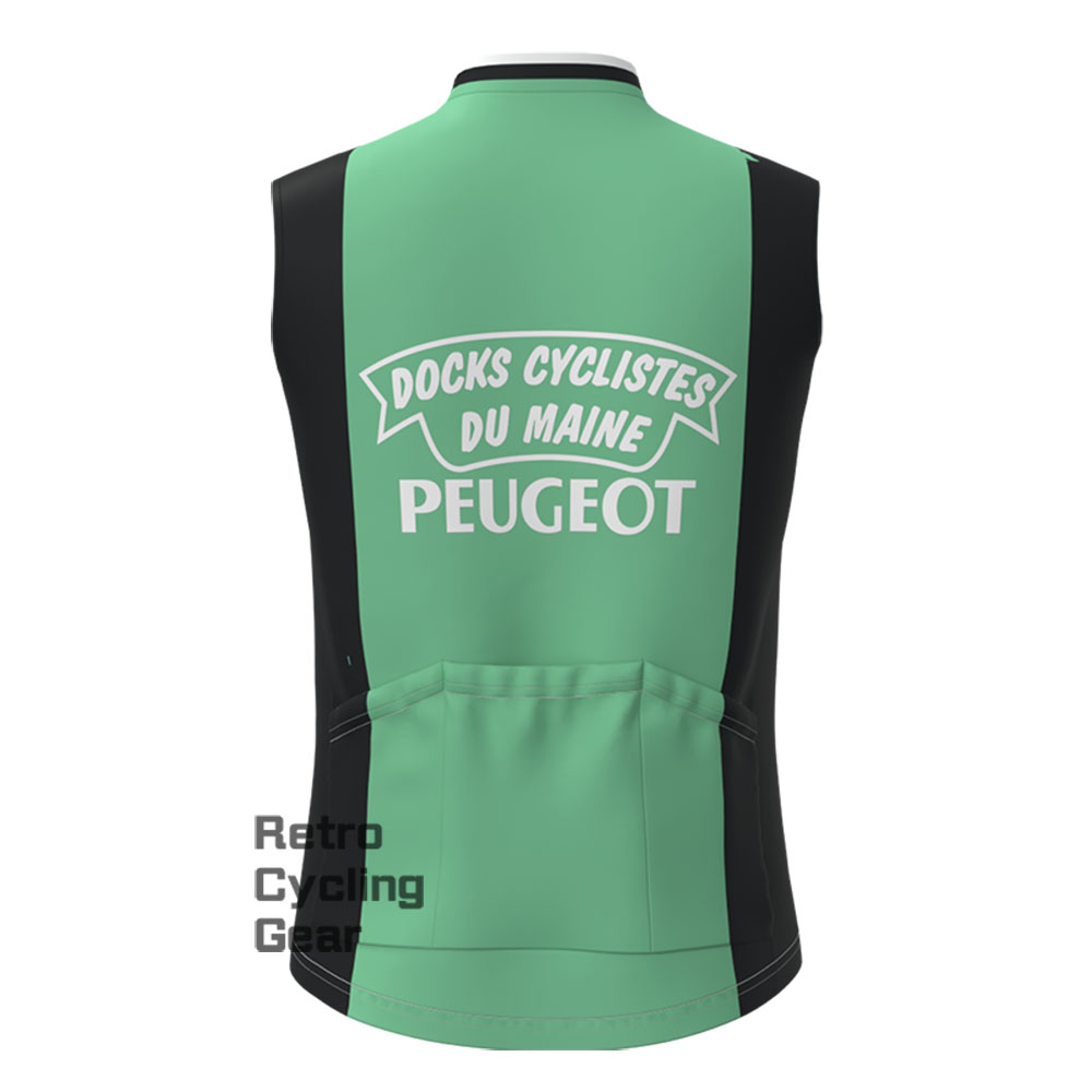 Green PEUGEOT Retro Cycling Vest