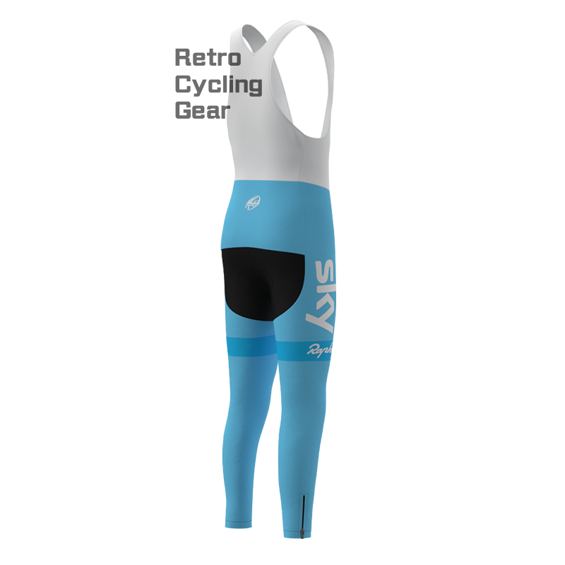 Blue sky Retro Long Sleeve Cycling Kits