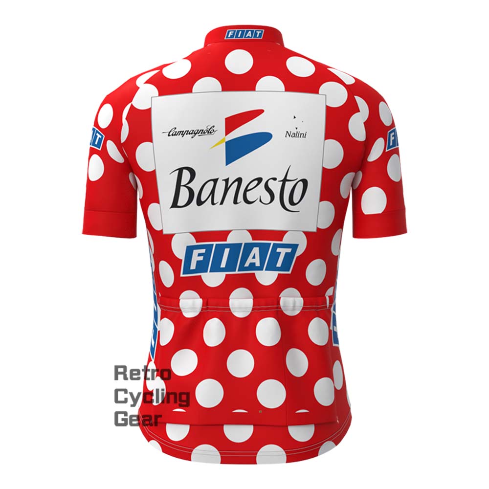 Red Banesto Retro Short Sleeve Cycling Kits