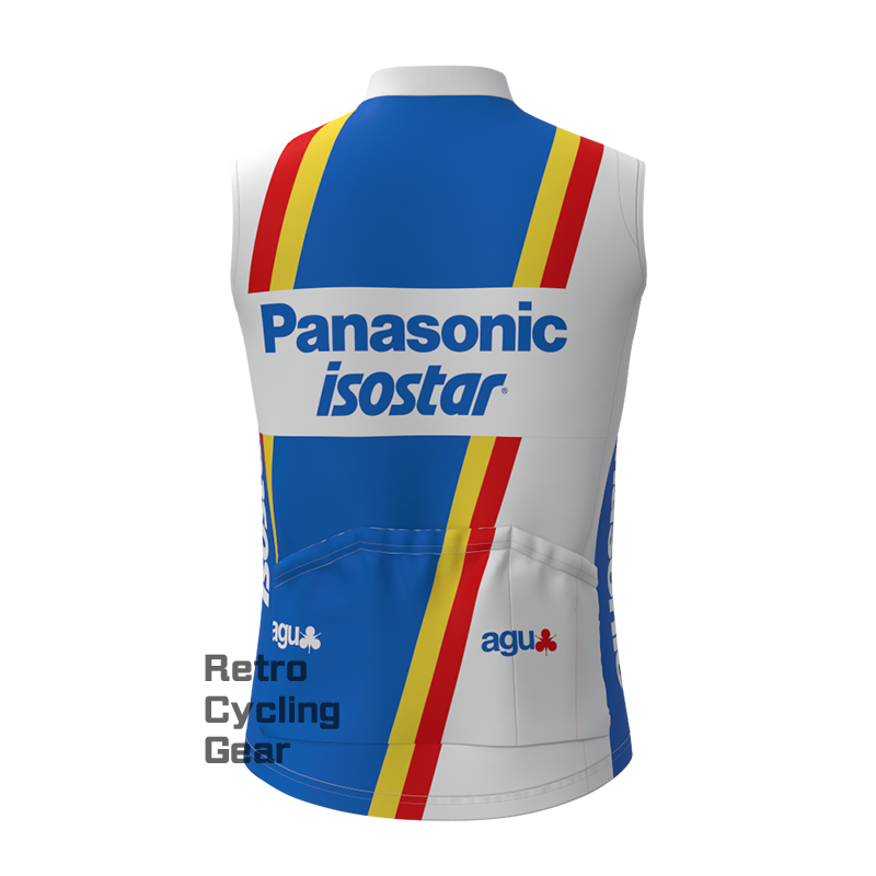 1980s Panasonic Fleece Retro Cycling Vest