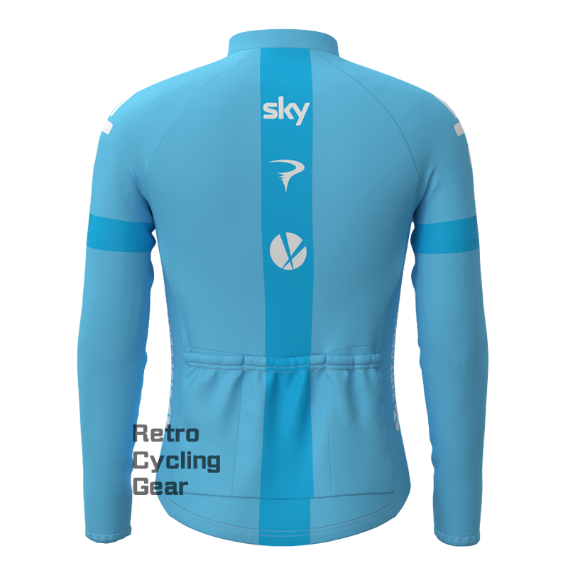 Blue sky Retro Long Sleeve Cycling Kits