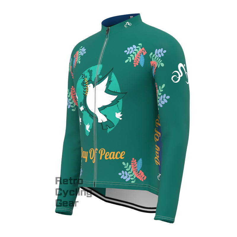 Green pigeon Fleece Long Sleeve Jersey