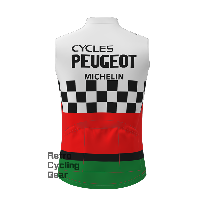 Red Peugeot Retro Cycling Vest