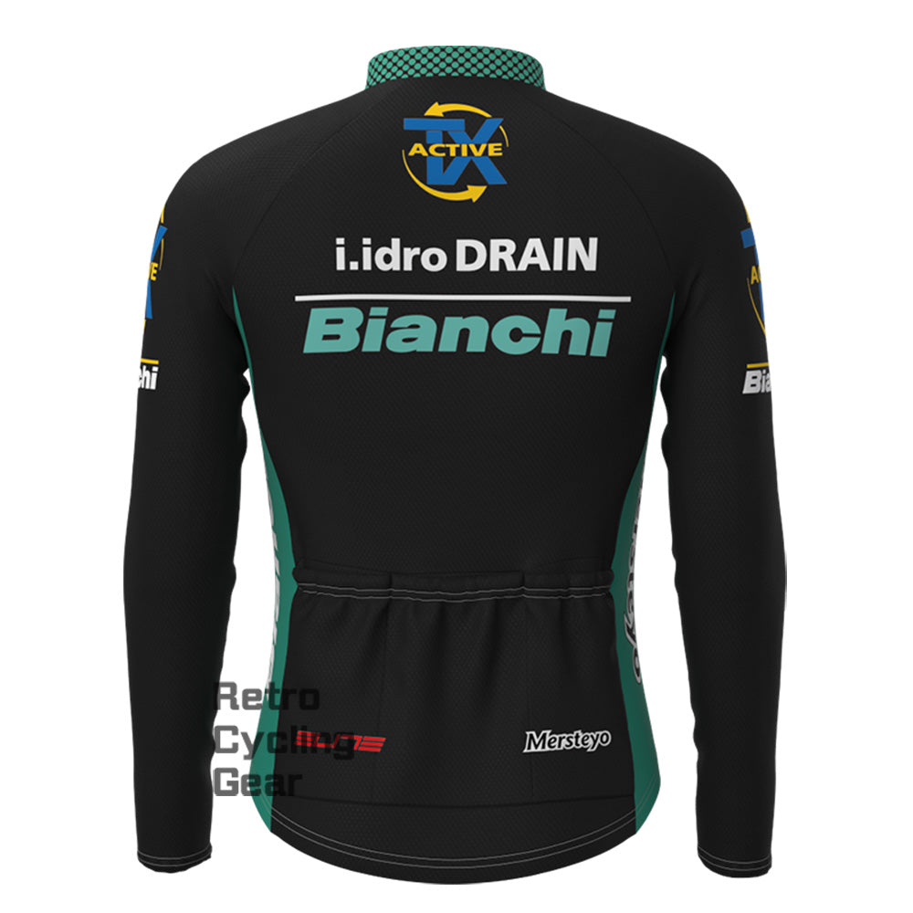 black  Bianchi Fleece Long Sleeves Jerseys