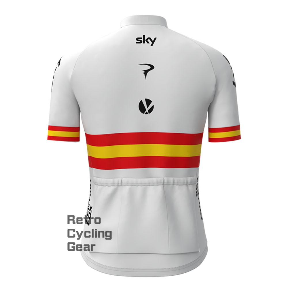 2017 sky Retro Short Sleeve Cycling Jersey