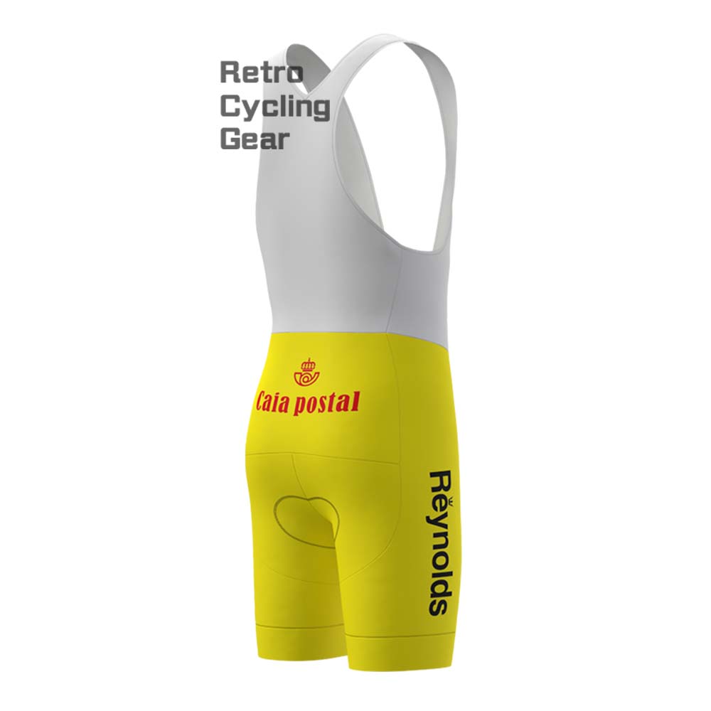 1983s yellow Reynolds Retro Bib Cycling Shorts