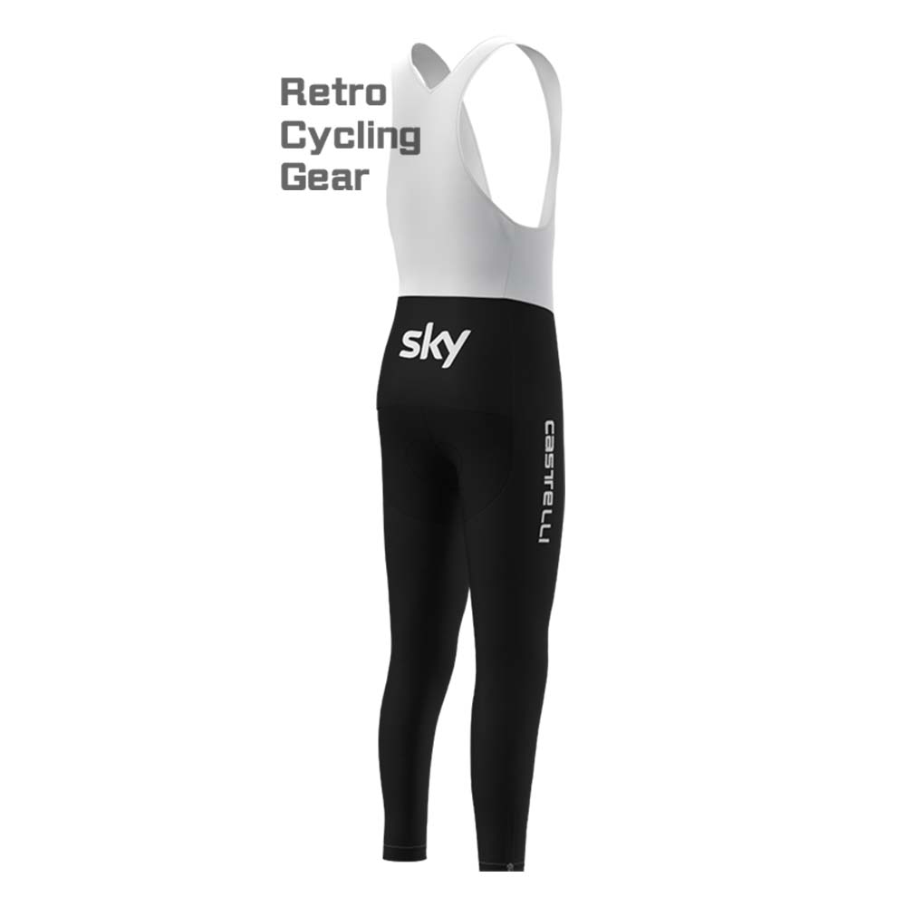 2017 black sky Retro Long Sleeve Cycling Kits