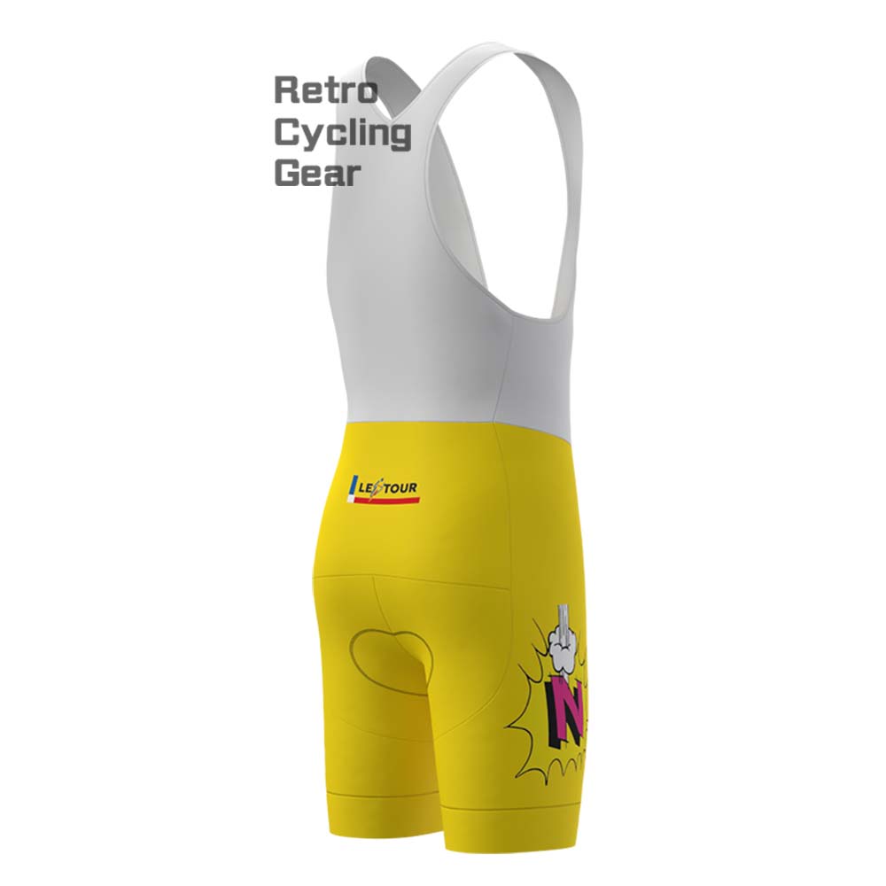 Z Yellow Retro Bib Cycling Shorts