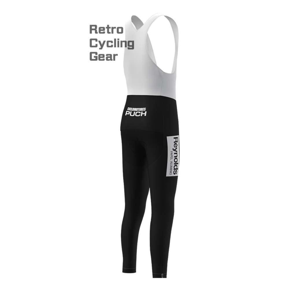 Black Reynolds Fleece Retro Long Cycling Kits