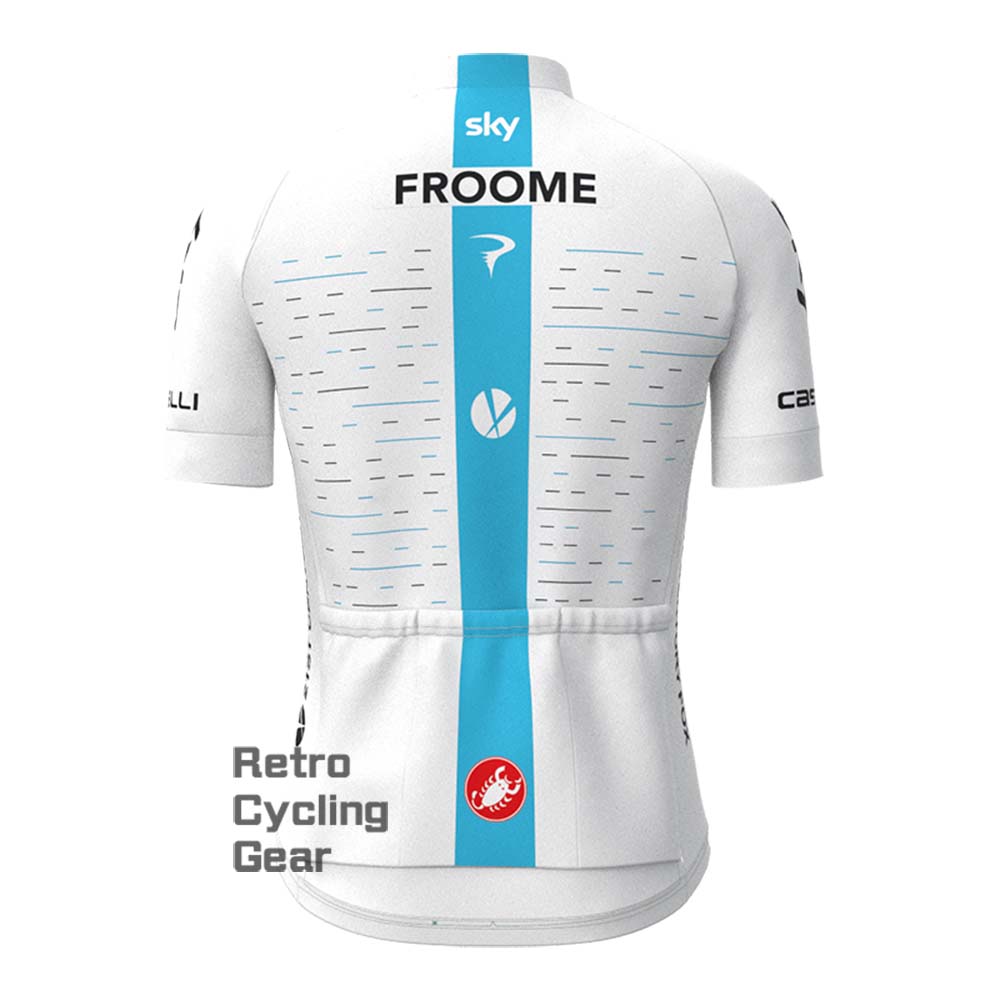 2018 white sky Retro Short Sleeve Cycling Jersey