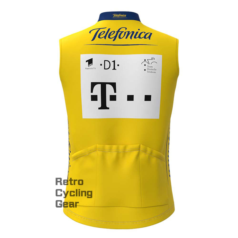 T yellow Retro Cycling Vest