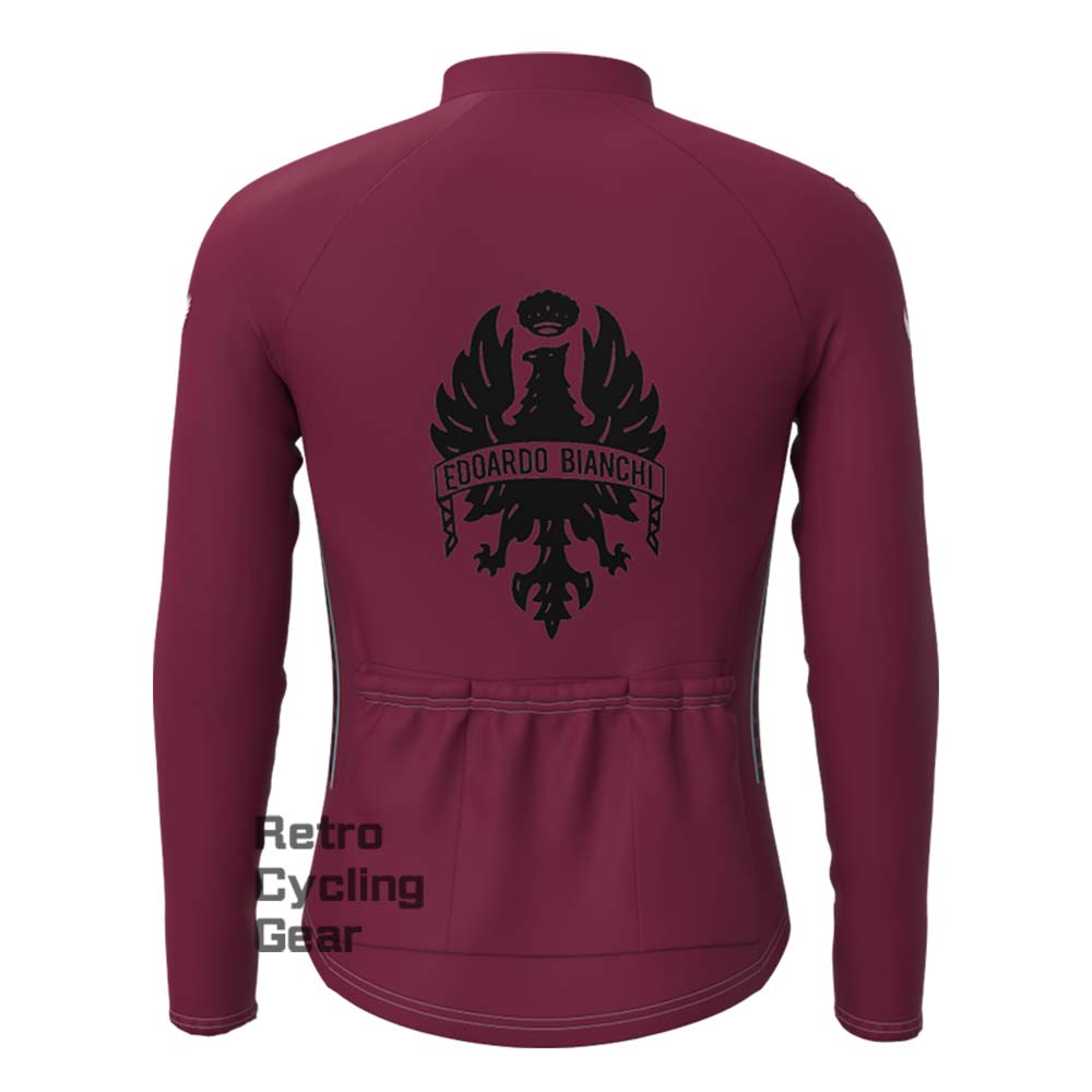 Red Bianchi Fleece Long Sleeves Jerseys