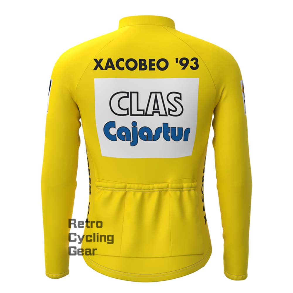 CLAS Yellow Retro Long Sleeve Jersey